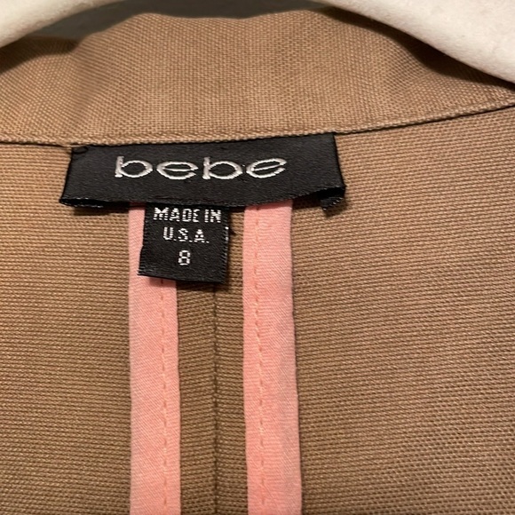 BEBE JACKET CAMEL SIZE 8 - Picture 7 of 10